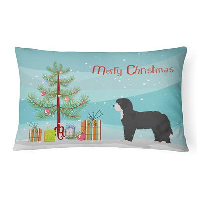 North Pole Trading Co. Merry Christmas Square Throw Pillow