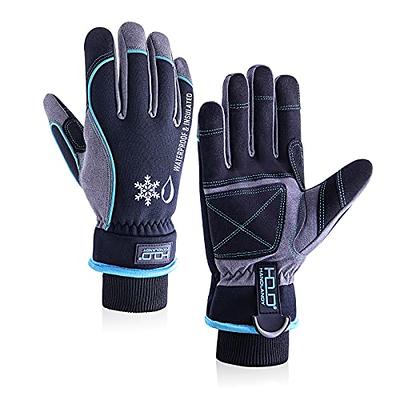 Waterproof Winter Work Gloves Men with Long Cuff, Warm 3M Insulate lining, Cold Weather for Outdoor Activities