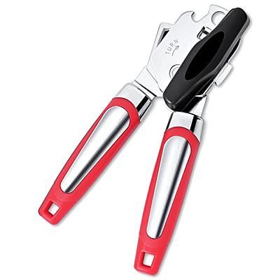 Elyum Can Opener, 3 in 1 Can Opener Manual Anti-Slip Grip Can Opener Smooth  Edge, Heavy Duty Can Openers for Seniors with Arthritis, Young People, Red  - Yahoo Shopping