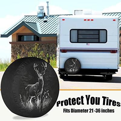 RV Spare Tire Cover Brown Trout Fish Waterproof DustProof Universal for  Trailer CRV SUV Van Camp Travel Trailer 12 13 14 15 16 17 Inch Wheel