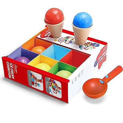 Ice Cream Toy (9 Pcs) - Pretend Play Toys for Toddlers- Multi Color Ice  Cream Play Set 