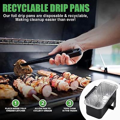 Silicone Grill Drip Pan Replacement For Blackstone Griddle Grease Catcher,  Reusable Washable Grease Cup Liner Bbq Baking Cooking