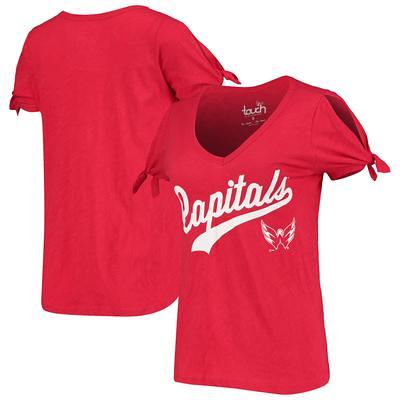 Nike Women's Washington Nationals Red Pride V-Neck T-Shirt