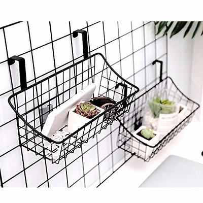 NEX 3 Tier Over the Door Basket Organizer with 3 Tier Mesh Basket Hanging  Storage Unit