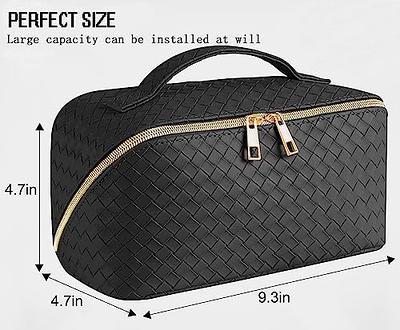 Large Capacity Travel Cosmetic Bag Travel Makeup Bag Opens 