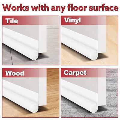 HomeProtect Under Door Draft Stopper 30-36, Weather Stripping with Strong  Adhesive,Keep Cold Air in,Block Sound,Light,Odor,Dust, Interior Front Door