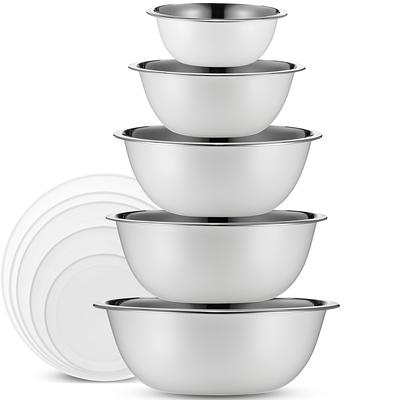 6 Piece Stainless Steel Nesting Mixing Bowls with Lids, FOOD PREP
