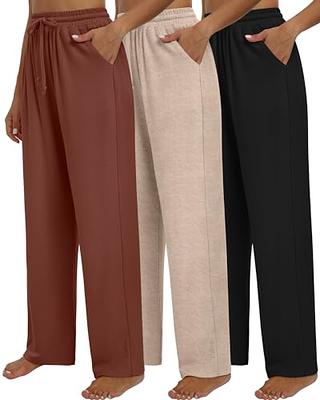 Women's High Waisted Button Zipper Plicated Side Pocket Split Hem Wide Leg  Casual Pants - Halara