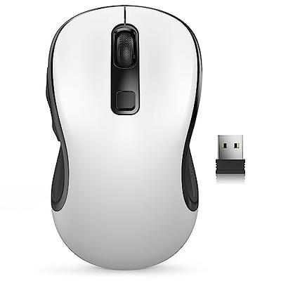 Anker 2.4G Wireless Vertical Ergonomic Optical Mouse, 800 / 1200 /1600 DPI,  5 Buttons for Laptop, Desktop, PC, Macbook - Black