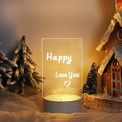 Message Board Holiday Light Night Lamp Luminous Gift Desktop Heart