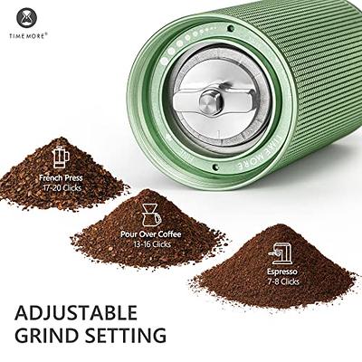 TIMEMORE C2 Hand Coffee Grinder, Stainless Steel Burr Manual Coffee Grinder  for Espresso to French Press