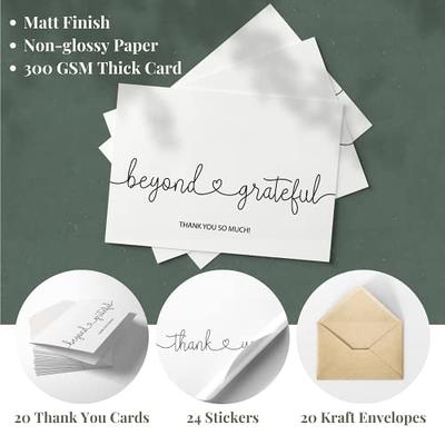  Premium All Occasion note cards with white envelopes, Made in  USA, Assorted Cards for Wedding, Engagement, Business, Bridal Shower and  All Occasion (Bulk 36-Pack, 4x6 Inches) BLANK INSIDE. : Health