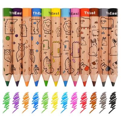 Short Fat Colored Pencils for Kids - 10 Triangle Jumbo Color Pencils for  Ages 2-6, Preschool, Toddlers & Beginners, Color Pencils for Kids - Pre  Sharpened Toddler Coloring Pencils Set With Sharpener - Yahoo Shopping
