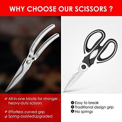 Kitchen Shears Food Grade Stainless Steel Scissors, Meat Scissors Heavy Duty  Food Scissors,Heavy Duty Kitchen Scissors,Utility Scissors Bone Shears  Cooking Scissors for Kitchen - Yahoo Shopping