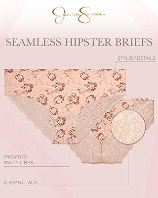 Jessica Simpson Women's Underwear - Seamless Hipster Briefs (5 Pack) 