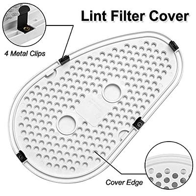 W10828351 Upgraded Dryer Lint Filter & Cover by APPLIANCEMATES Replacement  for Whirlpool Ken-more Stackable Washer/Dryer Lint Trap Replaces 8531964