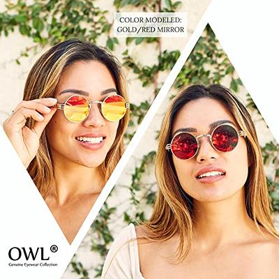 OWL Wayfarer Sunglasses Womens Mens UV400 Protection Retro