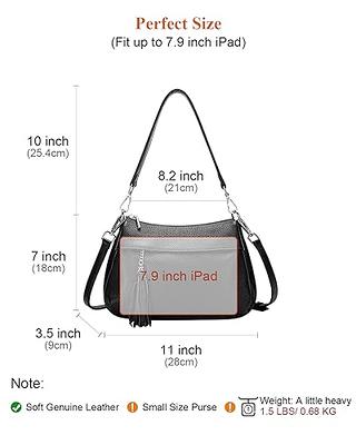 QOECI Genuine Leather Tote Bag for Women with Zipper Large Women's Shoulder Handbags Designer Crossbody Bags Top Handle Purse