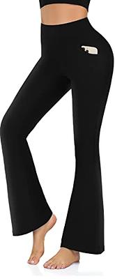 Womens Crossover Flare Leggings High Waist Super Soft Stretchy Yoga Pants  Fitness Workout Bootcut Leggings Trousers 