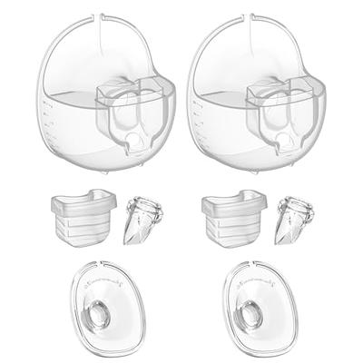 Snagshout  Breast Pump Parts Accessories Hands Free Wearable Portable  Flange 24mm Duckbill Valve Silicone Diaphragm Milk Collector Cup Compatible  with MOMMED Mumgaroo MISSAA TSRETE Bioby S18 S21 S23, 2 Packs