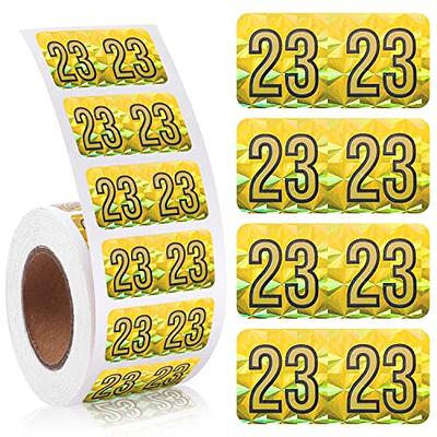 Ctosree 10 Rolls Colored Stickers Labels for Labeling Rectangular