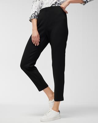 Women's Scuba Wide-Leg Pull-On Pants in Black Size 8/10, Chico's Outlet