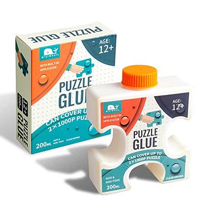 Jigsaw Puzzle Glue with Sponge Head Applicator Fast Drying Puzzle