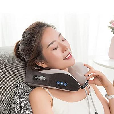 Electric Neck Massager Memory Foam Pillow for Neck Pain Relief