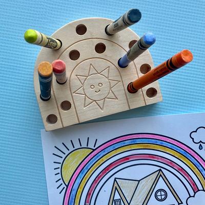 Eco Wooden Crayon Montessori Baby Toys, Montessori Bebe, Waldorf