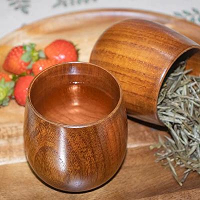 Originalidad 4 Pack Wooden Tea Cups,Japanese Tea Cups, Natural Solid Wood  Tea Cup for Drinking Tea Coffee Wine Beer Hot Drinks,Tea Lover,  Gift,Kitchen Accessories (100-200 ML) - Yahoo Shopping