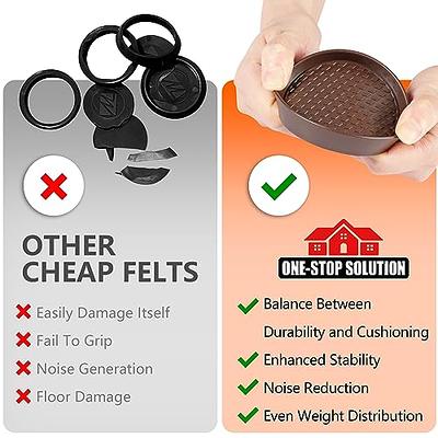 Non Slip Furniture Coasters - Premium Rubber Pads for Hardwood Floors, Anti Slip Furniture Pads, Floor Protectors and Stoppers, Secure and  Scratch-Free Floors