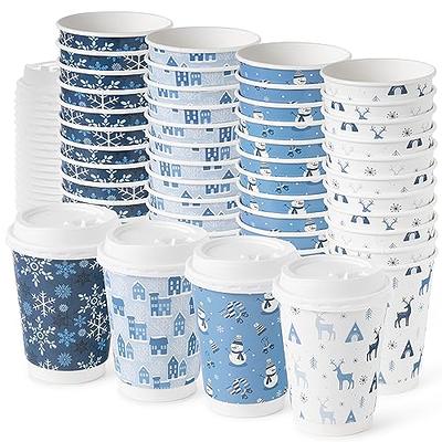 72pcs 6 Designs 16 oz Christmas Paper Cups