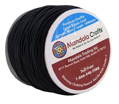 Mandala Crafts 1mm Elastic Cord Stretchy String for Bracelets, Necklaces,  Jewelry Making, Beading, Masks; 109 Yards Black - Yahoo Shopping