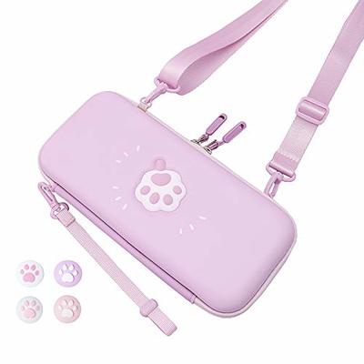 Nintend Switch Pink Cherry Blossoms Storage Bag Cute Travel Carrying Case  Shoulder Backpack for Nintendo Switch Game Accessories