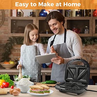 Sandwich Maker, 750W Panini Press Toaster with Non-stick Plates,LED  Indicator Lights, Cool Touch Handle, Perfect for Breakfast Grilled Cheese  Egg