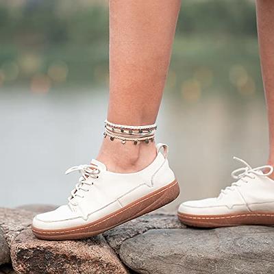 String Ankle Bracelets Waterproof Rope Anklets Braided Beach Boho Coin  Anklets C