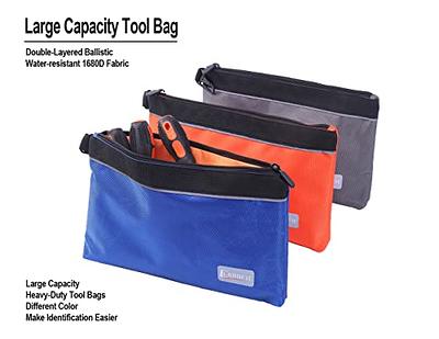 Heavy Duty Canvas Zipper Tool Bag, Small Zipper Tool Pouch, Multi-purpose  Hand Tool Pouch Tote Bag, Utility tools Organizer Storage Bag, Tool Bags  for