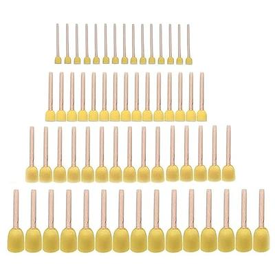 60-Pack of Foam Paint Brushes with Wooden Handle, 2 inch Sponge Brush for Painting, Acrylics, Stains, Classroom Arts and Crafts, DIY Projects, Varnis