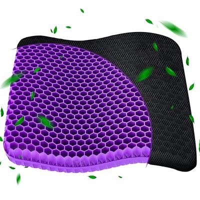 Breathable Honeycomb Purple Gel Seat Cushion for Long Sitting, Tailbon