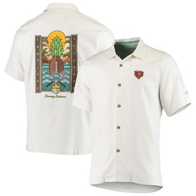 Boston Red Sox Tommy Bahama Paradise Fly Ball Camp Button-Up Shirt - Cream