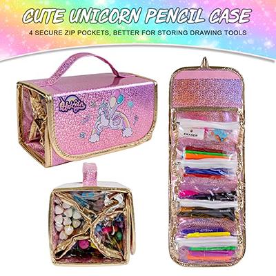 Scented Markers Coloring with Unicorn Pencil Case: Girl Toys Age 4