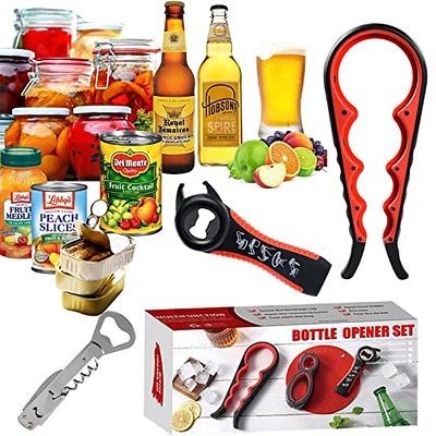 Under Cabinet Jar Opener - Undermount Lid Gripper Tool Easily Grip and Unscrew Multi-sized Jars, Bottles and Containers - Ideal Kitchen Gadget for