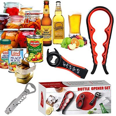 Multifunctional Retractable Bottle Opener - 2023 New Jar Opener Bottle  Opener, Adjustable Multifunctional Can Opener Jar Lid Gripper, for Weak  Hands