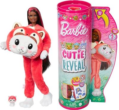 Barbie Cutie Reveal Doll & Accessories with Animal Plush Costume & 10  Surprises Including Color Change, Kitten as Red Panda in Costume- Themed  Series - Yahoo Shopping