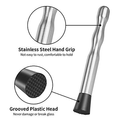 7.5 Inch Reusable Stainless Steel Silver Coffee Cocktail Stirrer