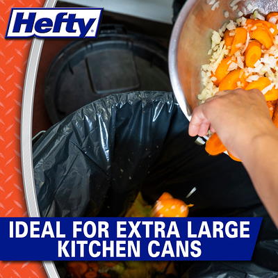 Hefty Trash Bags, Extra Strong, Drawstring, Multipurpose, Large, 30 Gallon, Mega Pack - 56 bags