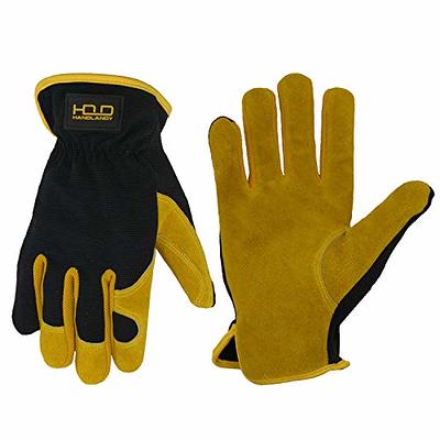 HANDLANDY Work Gloves Men & Women, Utility Mechanic Working Gloves