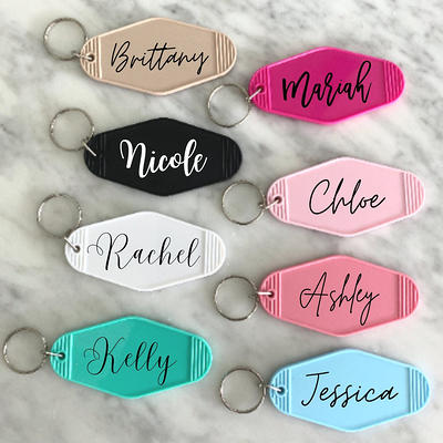 Personalized Keychain Retro Motel Keychain Gifts for Women 