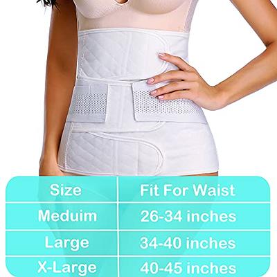 PAZ WEAN Abdominal Binders Post Surgery C Section Recovery Belt Girdle  Support Postpartum Csection Belly Band White - Yahoo Shopping