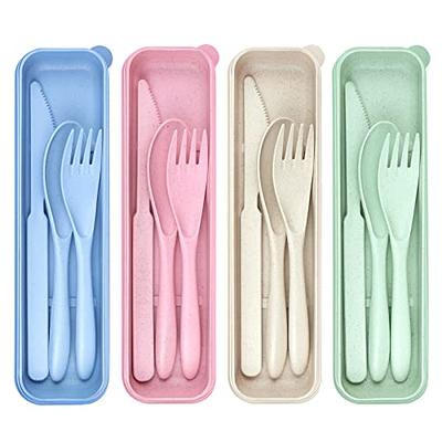 INKULEER Travel cutlery set, 18/8 stainless steel cutlery, Reusable utensils  set with case, Portable Silverware Lunch Box for Camping and Office - Yahoo  Shopping